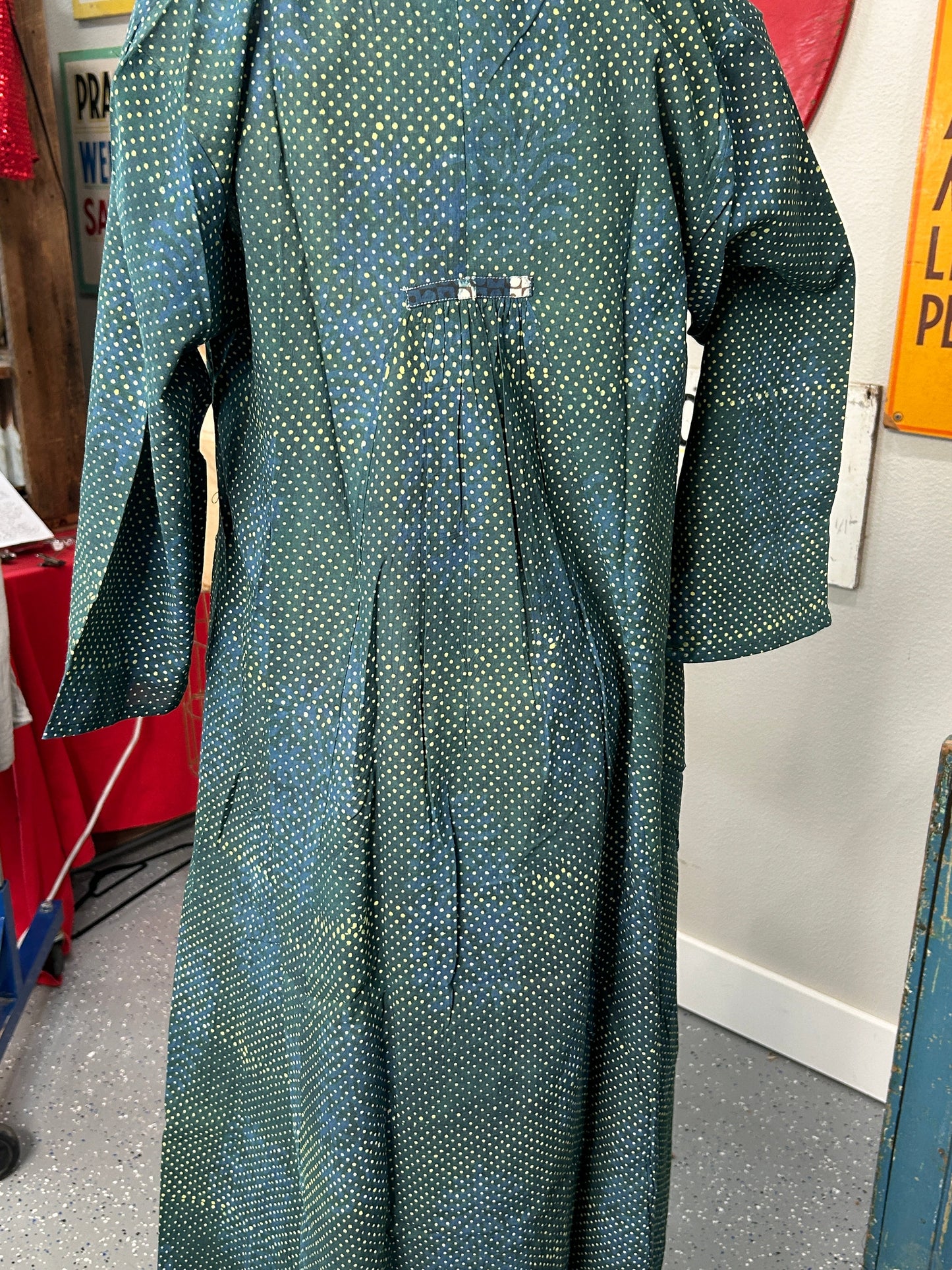 Polka Dot Dress (Green) *Final Sale*