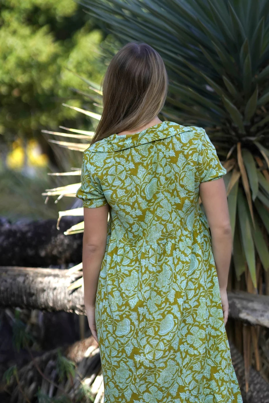 Dolma- Maeve Maxi Dress (Olive Turquoise) *Final Sale*