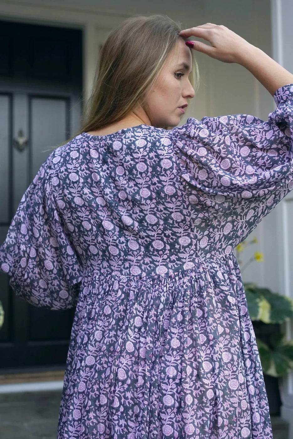 Dolma- Mylah Print Midi Dress (Olive) *Final Sale*