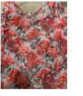 Rare Bird- Mesh Shirt (Flowers and Stripes)