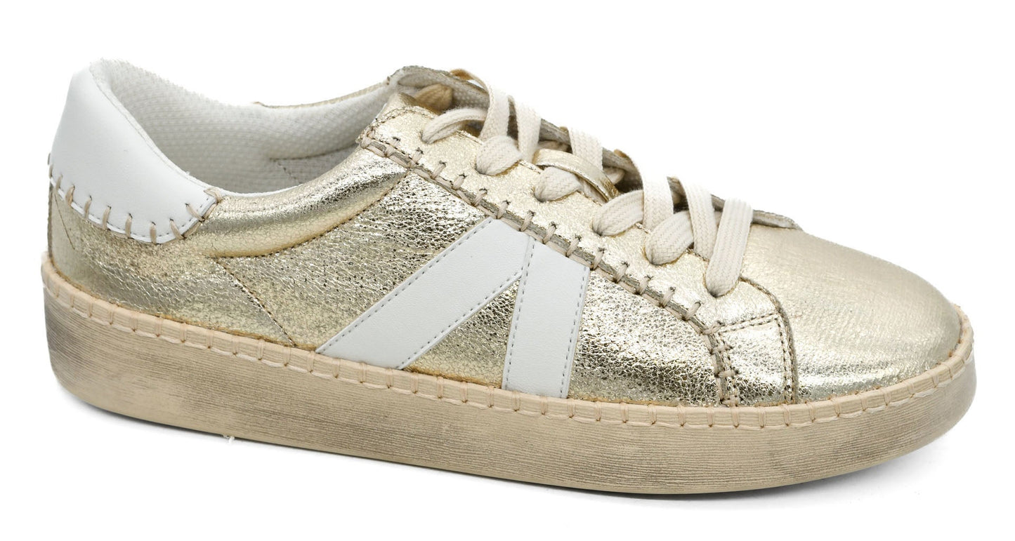 SALE Corkys Footwear- Friend Zone (Gold Metallic Crinkle)
