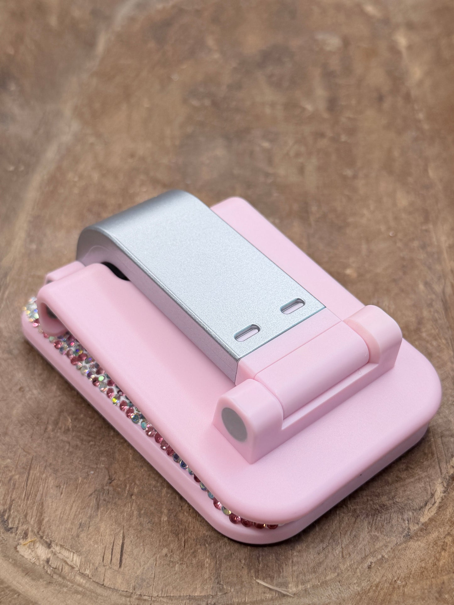 PREORDER Rhinestone Desktop Phone Stand (Pink) *Final Sale*