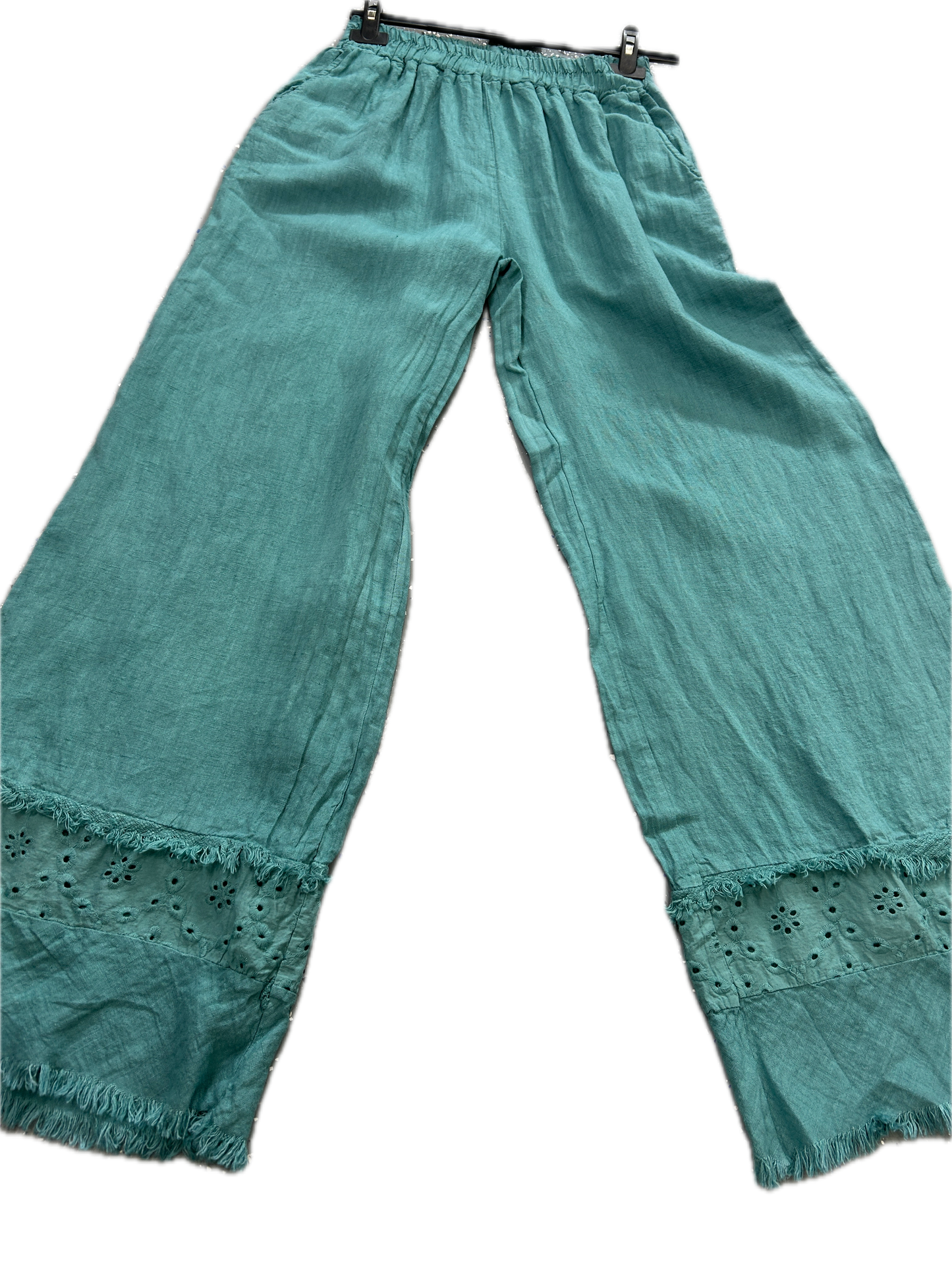 Linen Trouser Pants (Turquoise)