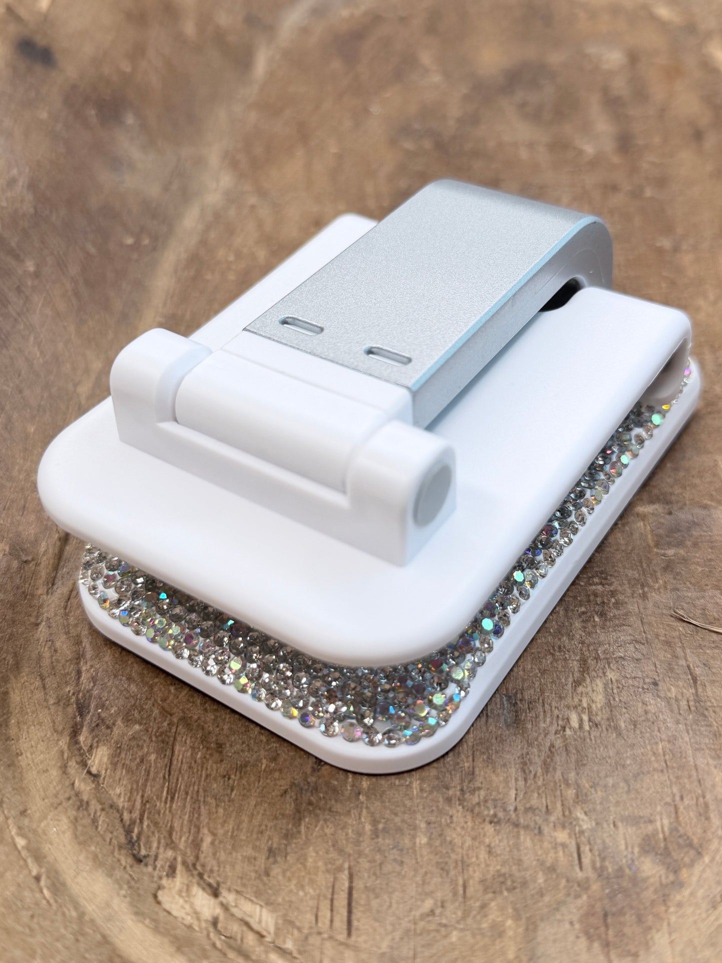 PREORDER Rhinestone Desktop Phone Stand (Silver) *Final Sale*