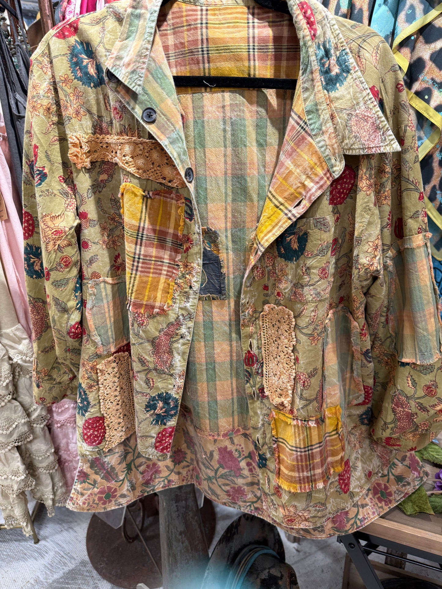 A Rare Bird- Reversible Strawberry Jacket (Pre Order)