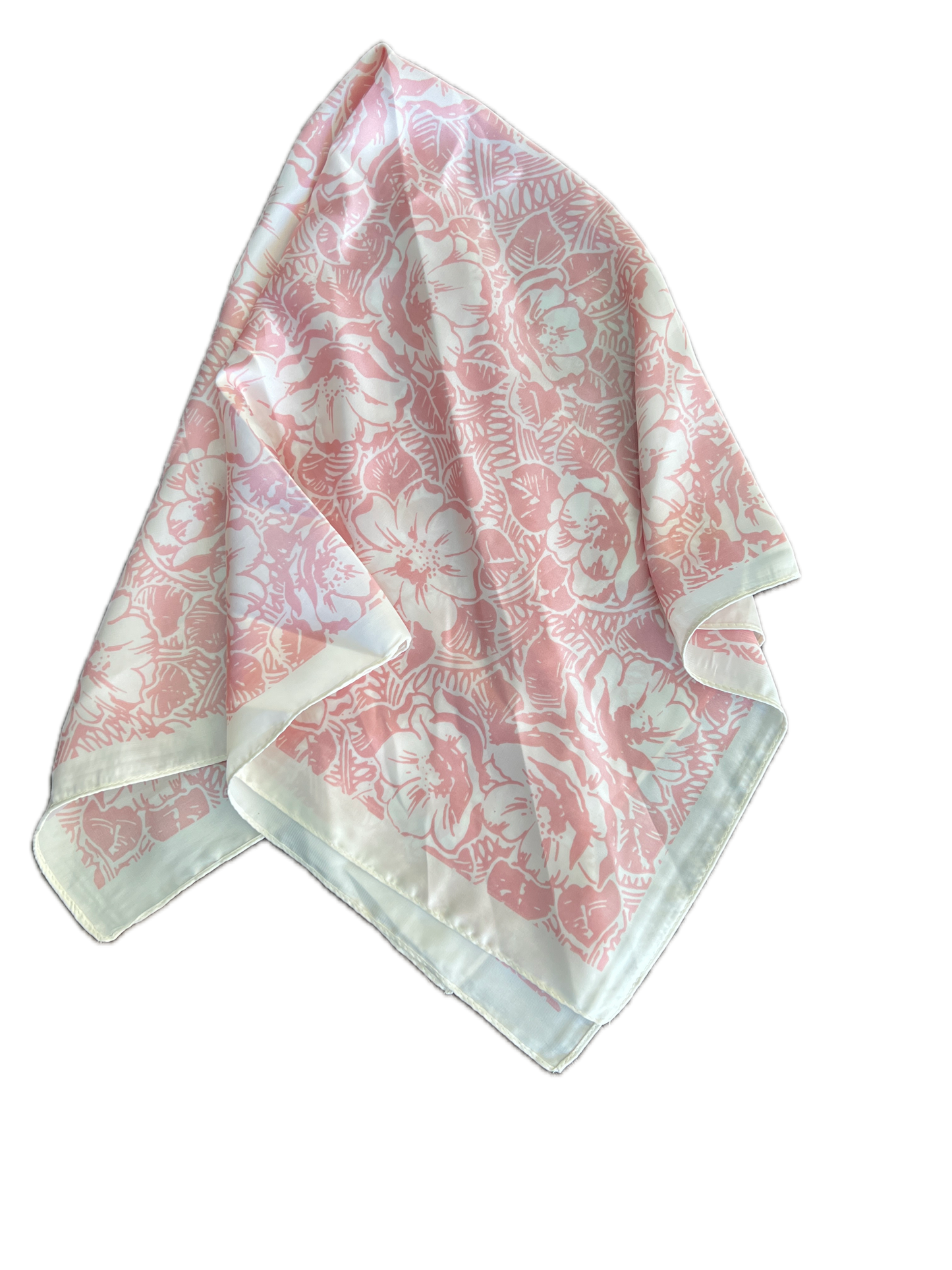 A Rare Bird- Floral Wild Rag (Pink and White)