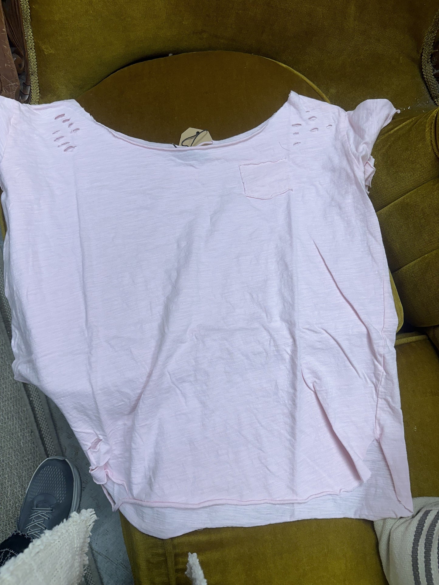 A Rare Bird Light Pink Rag Tee