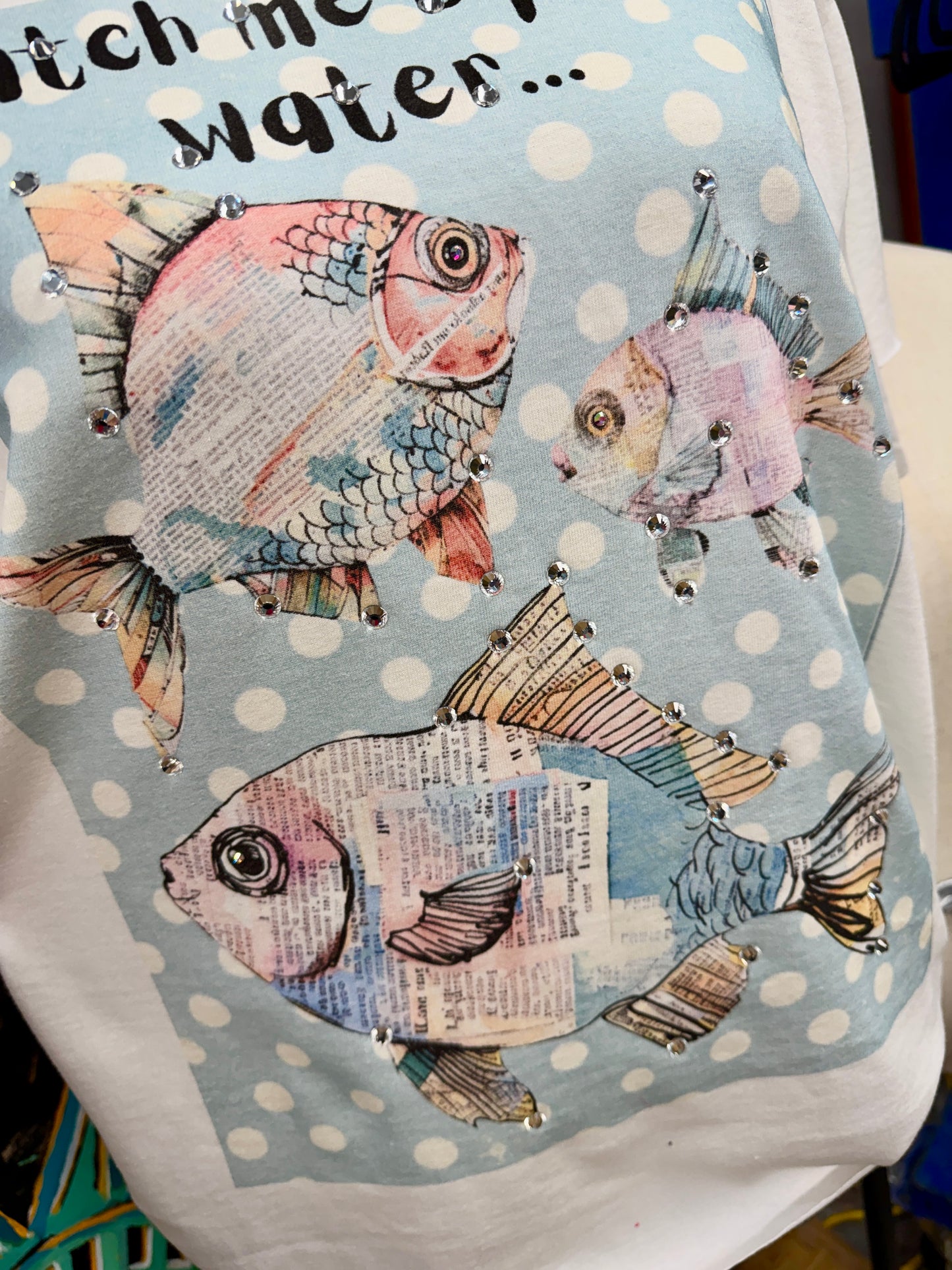 Catch Me By The Water T-Shirt (Basic) - Indigo Blue *Final Sale*