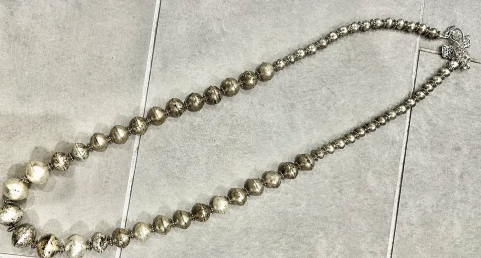 Rare Bird Tibetan Silver Beaded Necklace