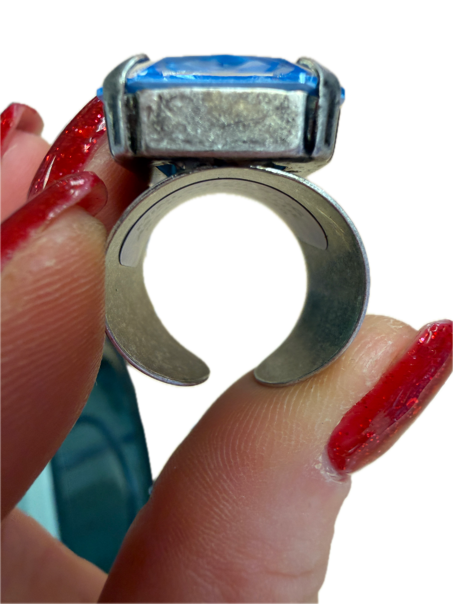 Mini Soleil Ring With Trim in Electric Blue - (Pre Order)