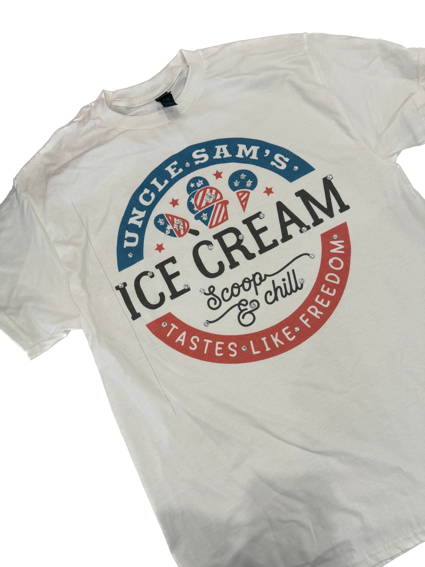 Uncle Sam's Ice Cream T-Shirt (No Bling) - ERR Original *Final Sale*