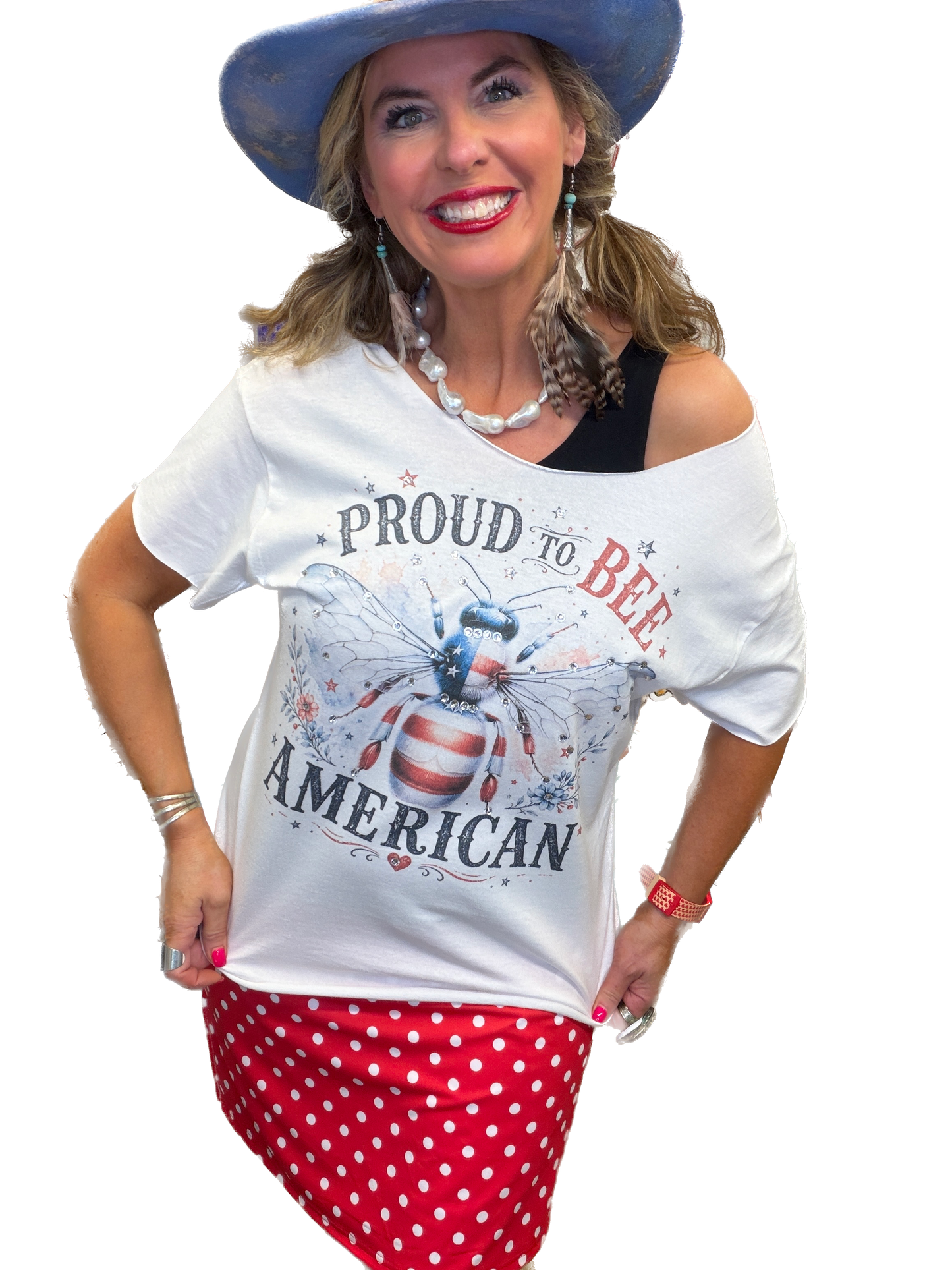 Proud To Bee American T-Shirt (No Bling) - ERR Original *Final Sale*