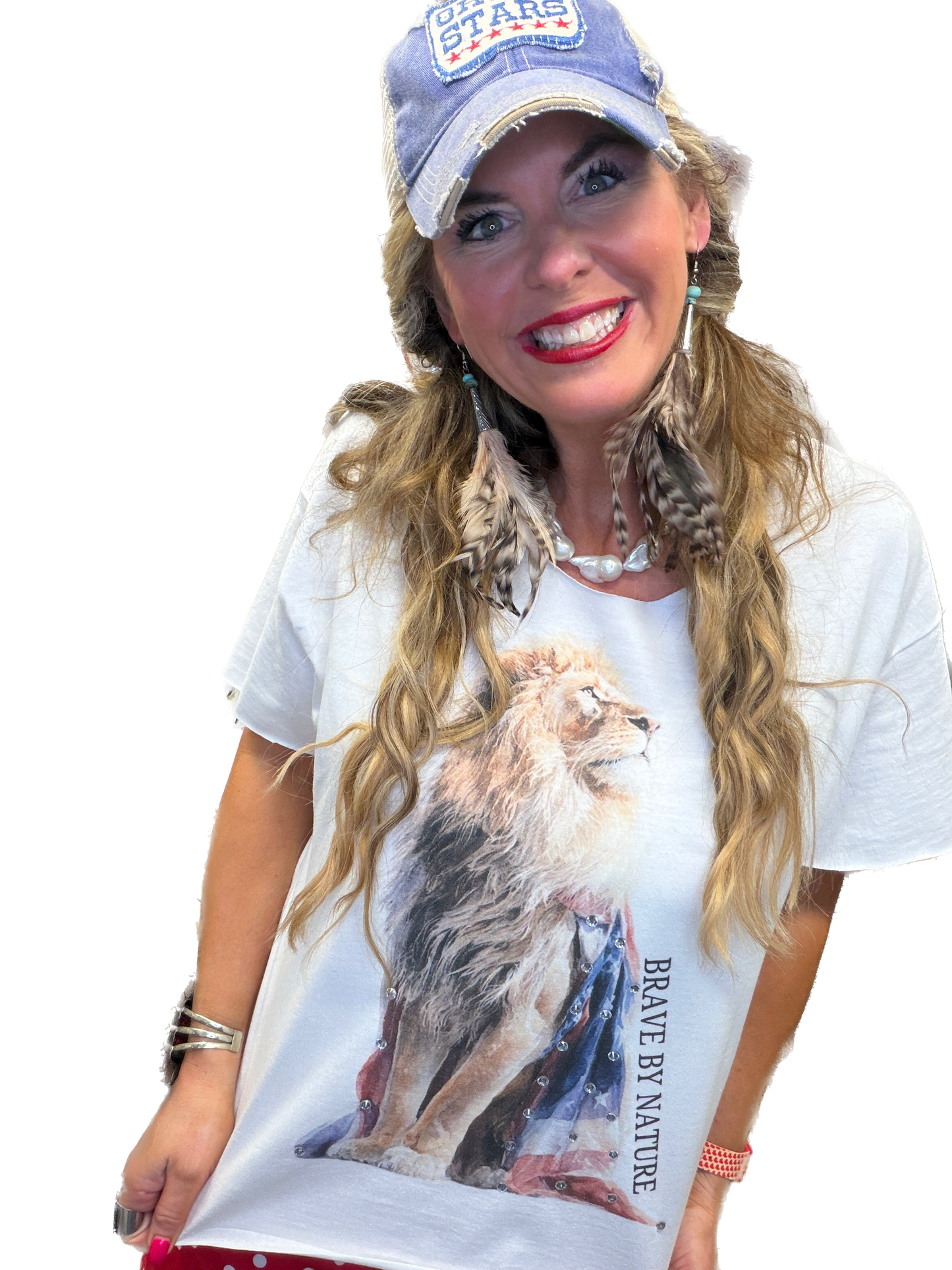 Brave By Nature T-Shirt (Christy Cut) (Bling) - ERR Original *Final Sale*