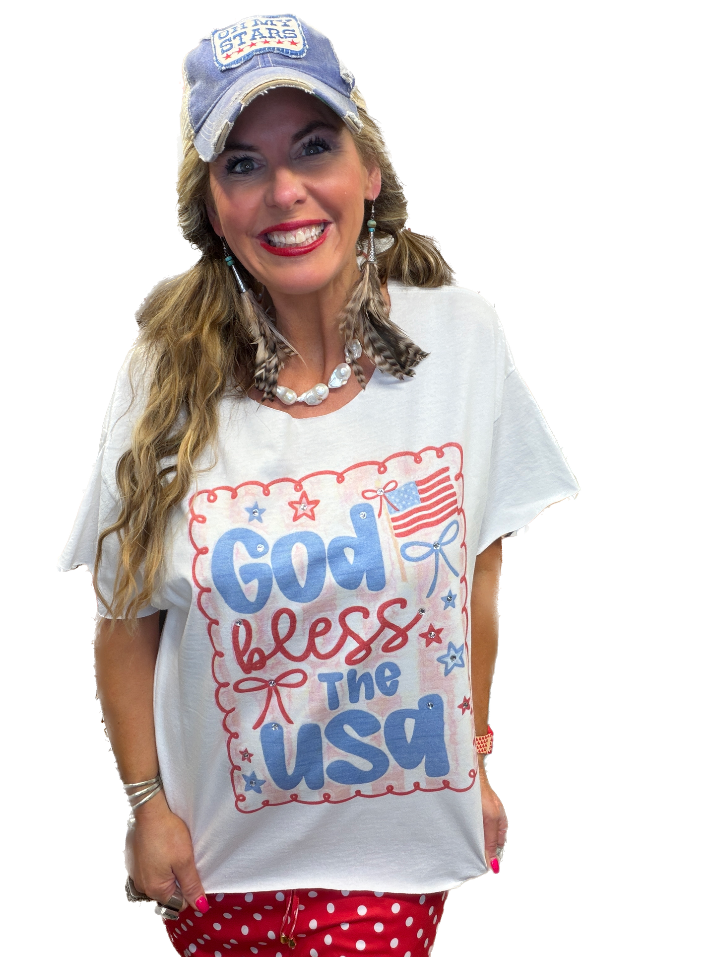 God Bless The USA T-Shirt (No Bling) - ERR Original *Final Sale*