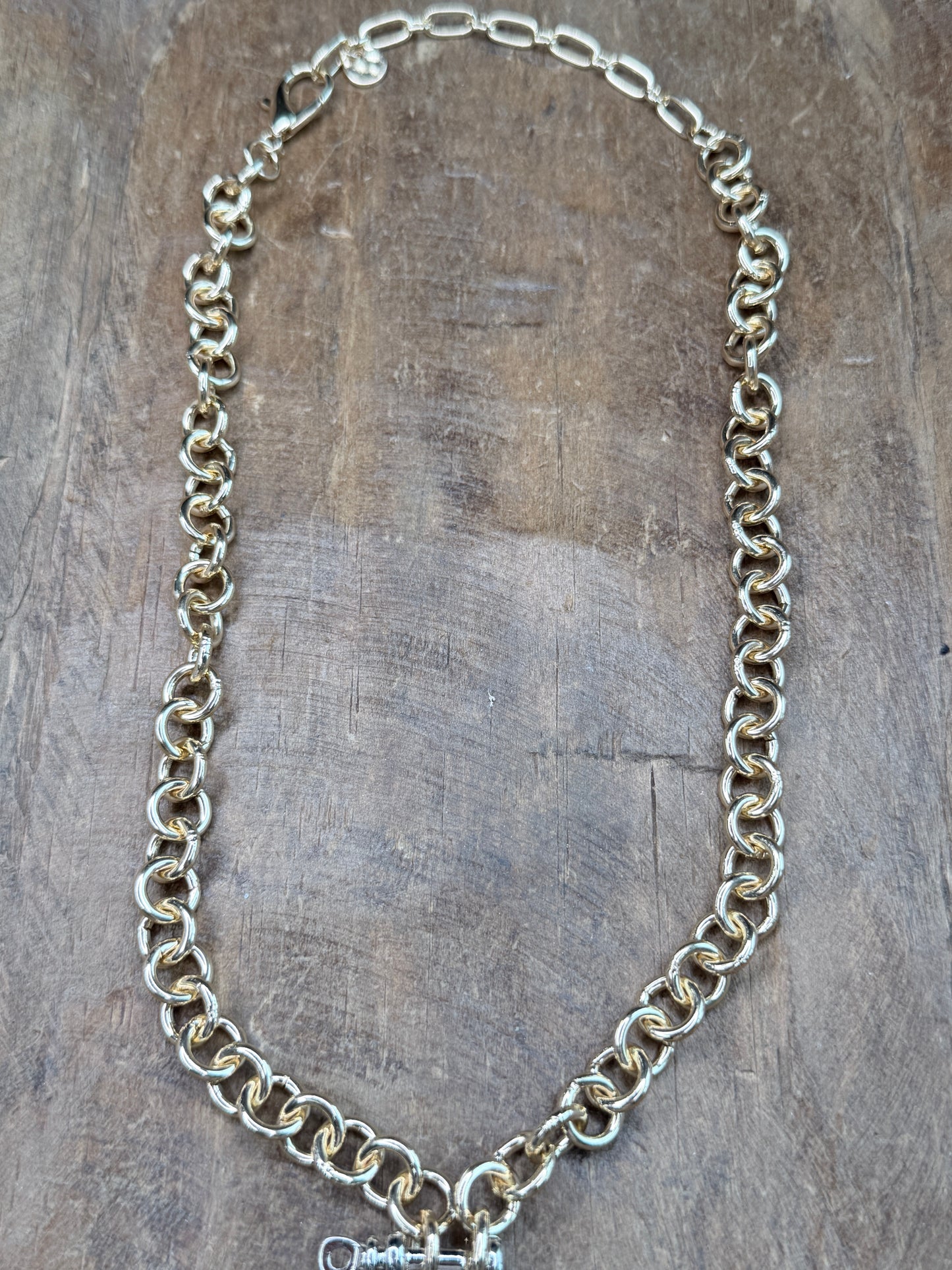 Aria Silver and Gold Coin Necklace