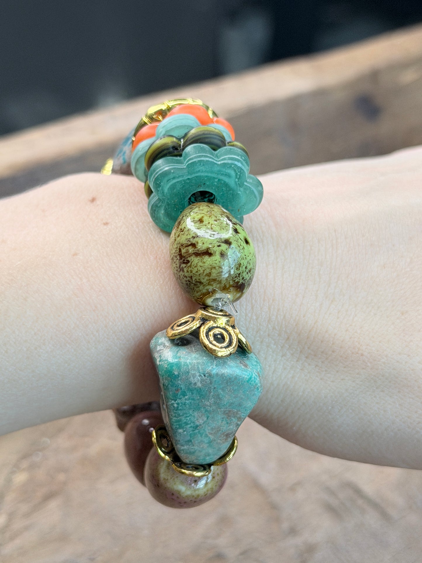 Chunky Colorful Beaded Bracelet- ERR Original