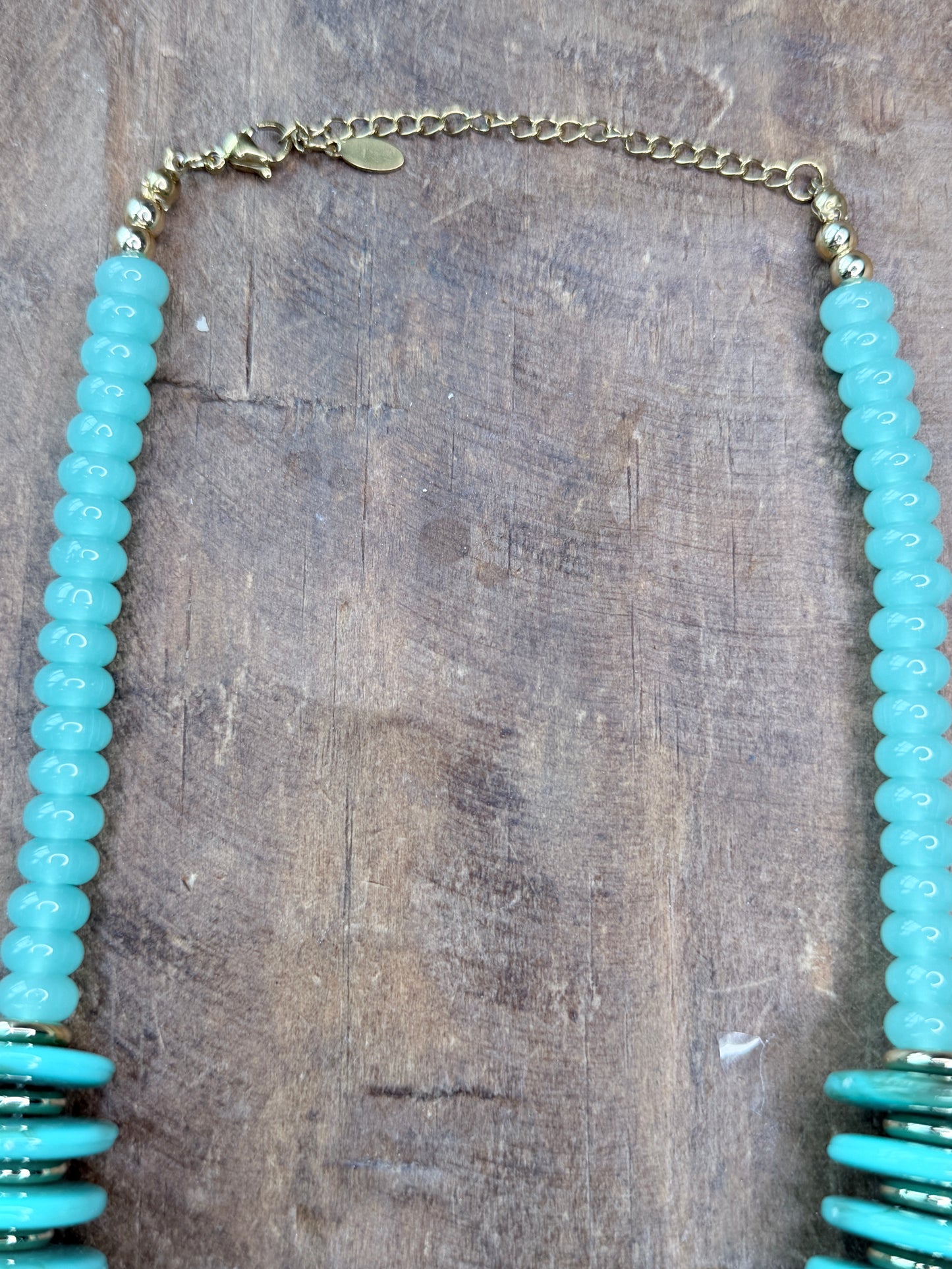 Round Top Turquoise Necklace
