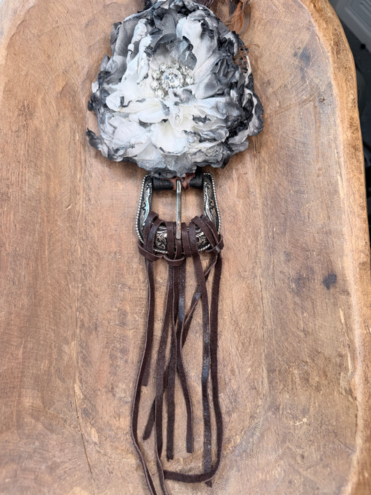 A Rare Bird- Moonlit Prairie Necklace