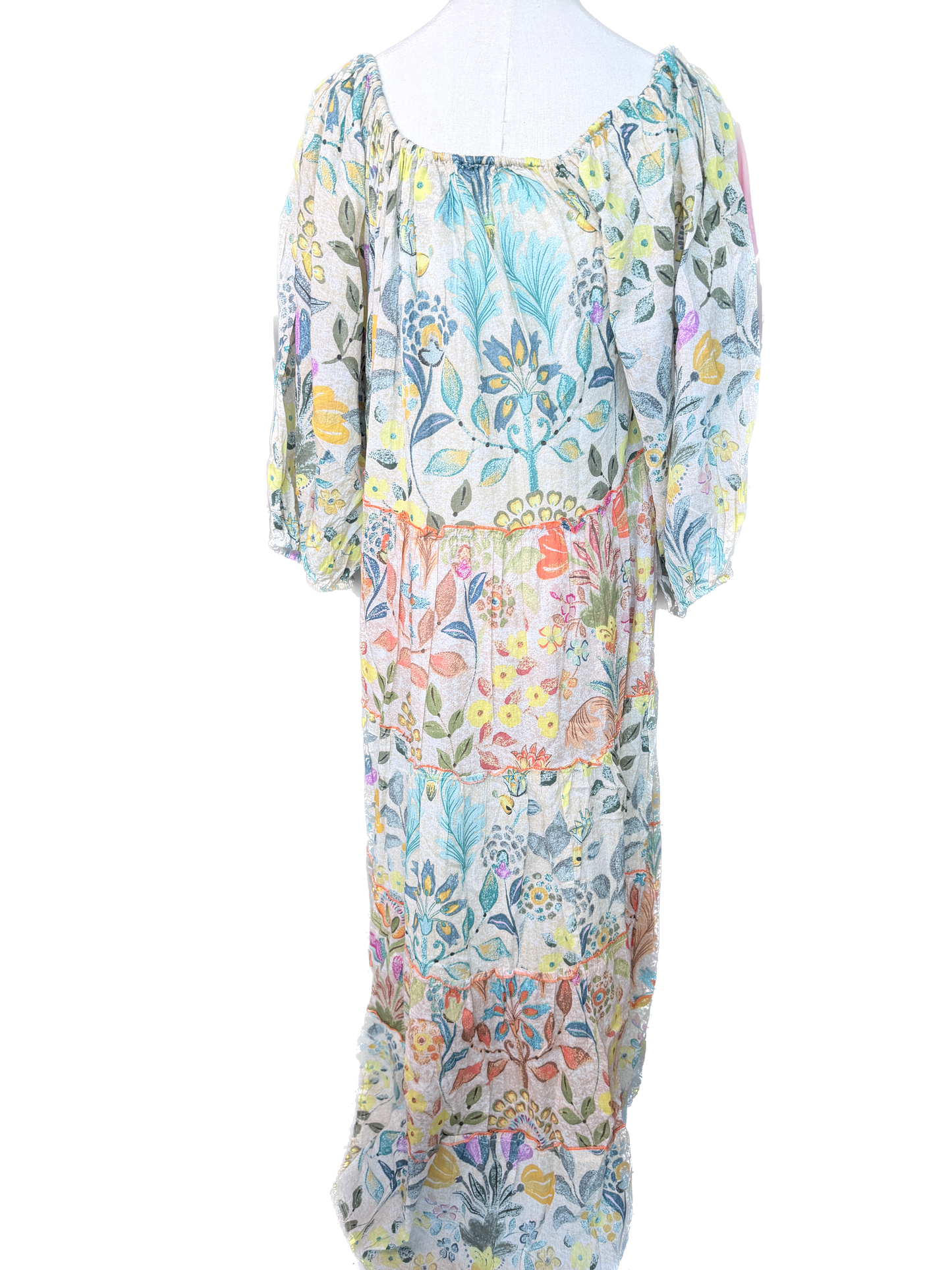 POL- Floral Maxi Dress (Vanilla Multi) *Final Sale*