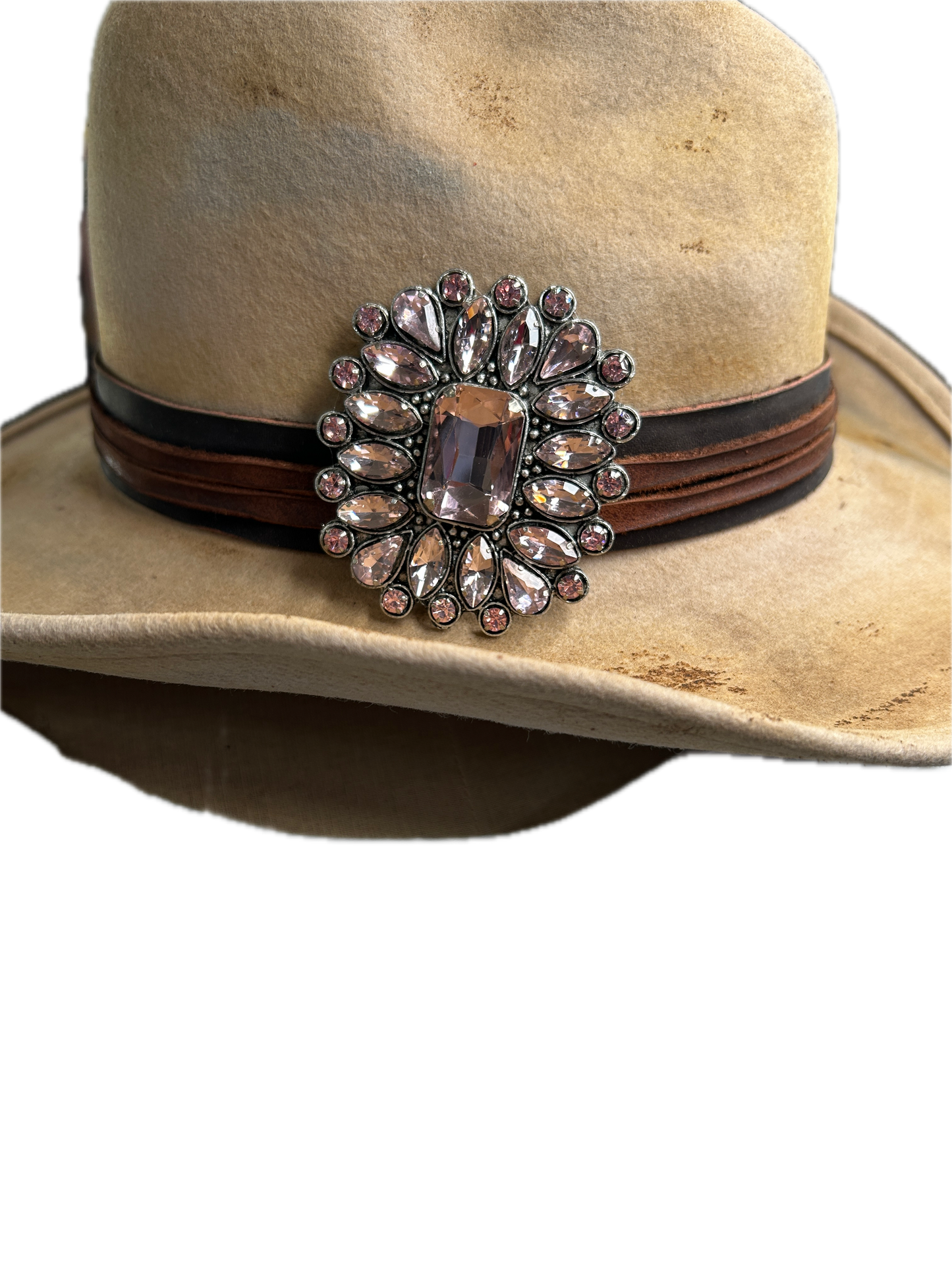 Rare Bird- Pink Rhinestone Hat/Scarf/Boot Clip
