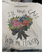A Rare Bird- I'll Have Cake With My Flowers Rag Tee