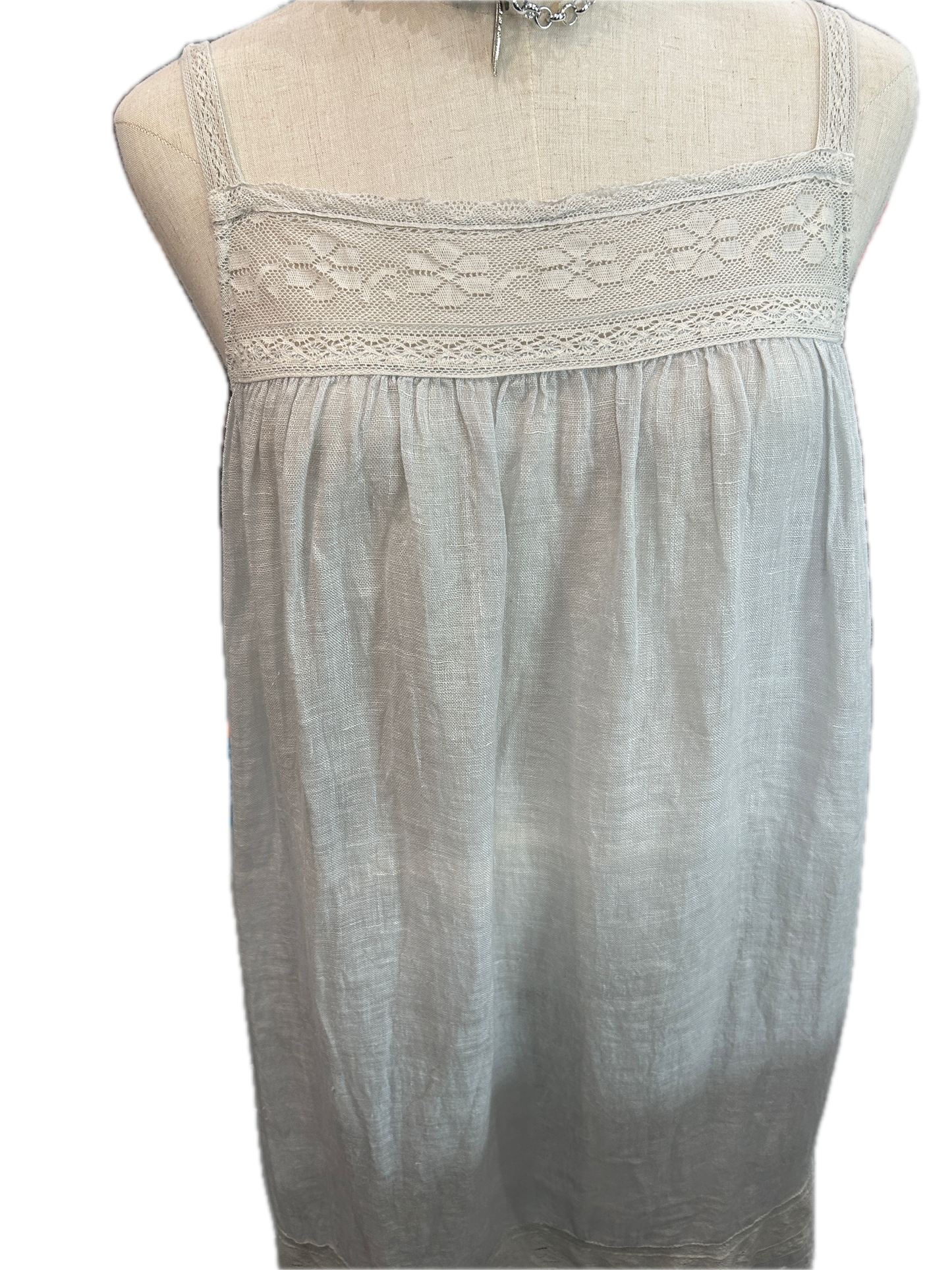 Paper Lace- Lightweight Dress (Ice Blue) Final Sale