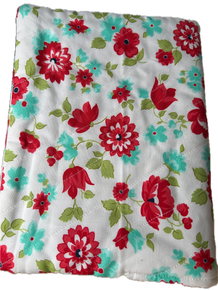 Rakal J Creations Bible Cover (Red/Pink Striped Bird with Strawberries)