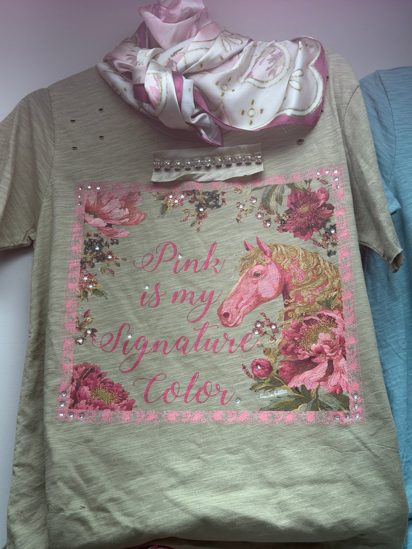 A Rare Bird- Pink is My Signature Color Rag Tee