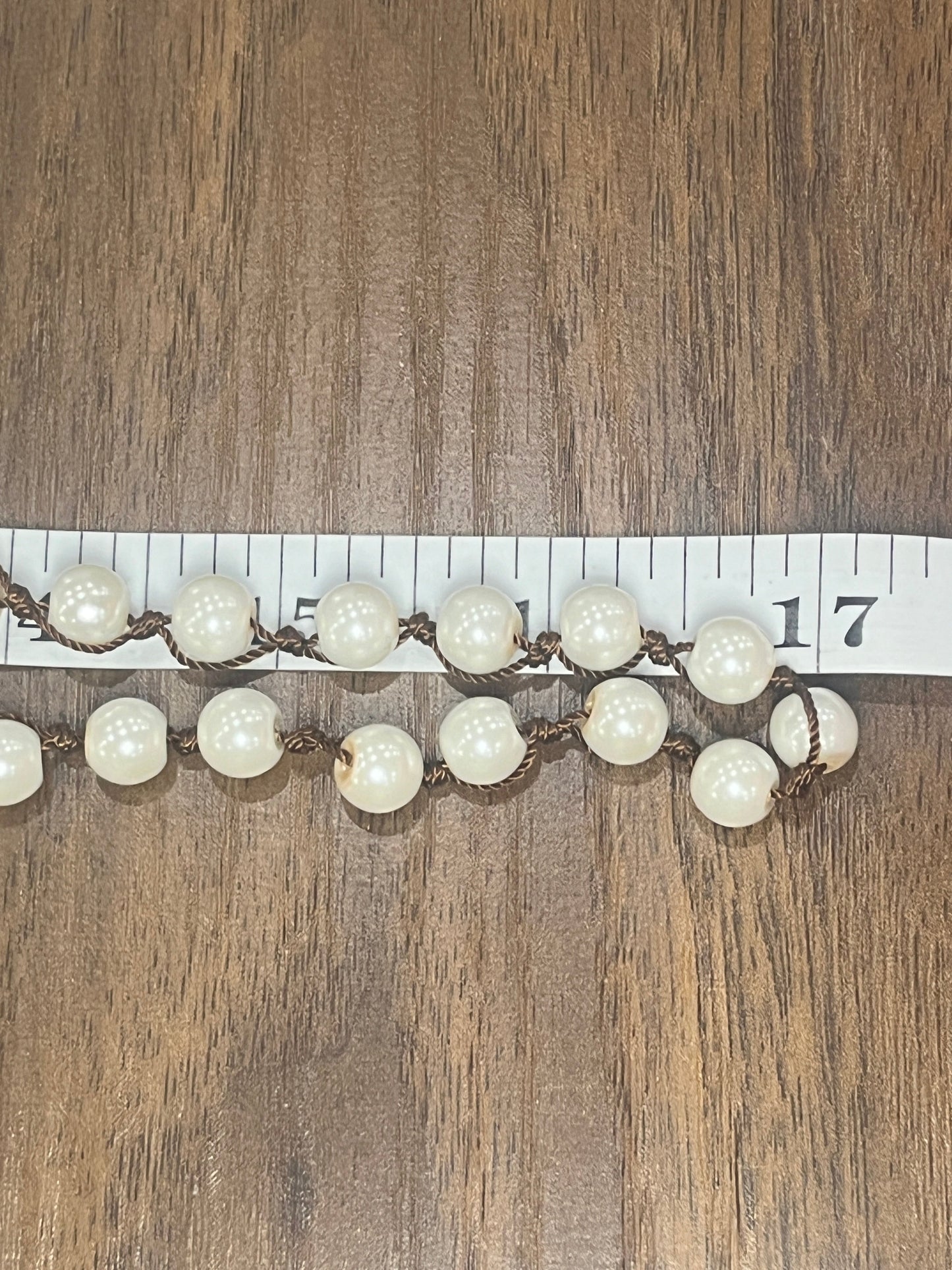 Knotted Pearl Necklace