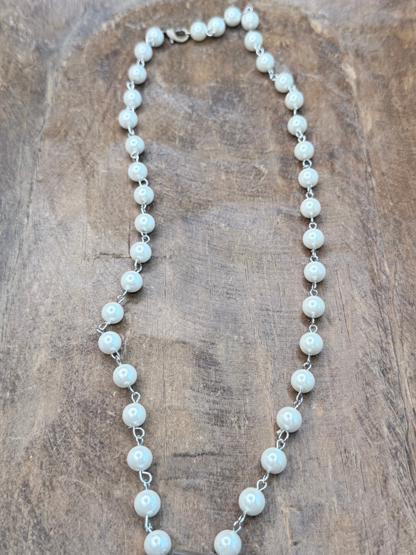 German Silver Moss Prehnite and Turquoise Necklace
