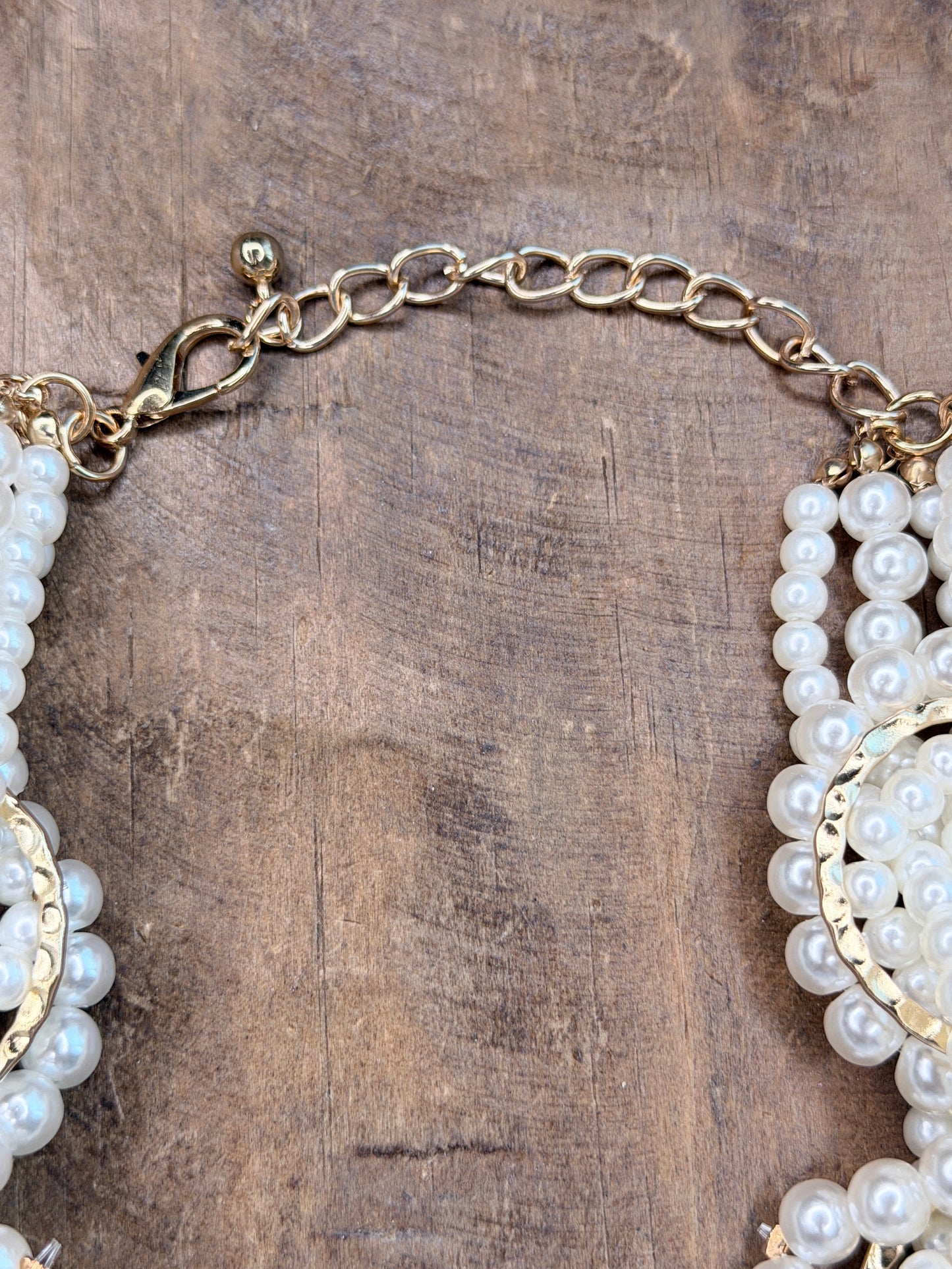 Woven Cream Pearl Choker Necklace *Final Sale*
