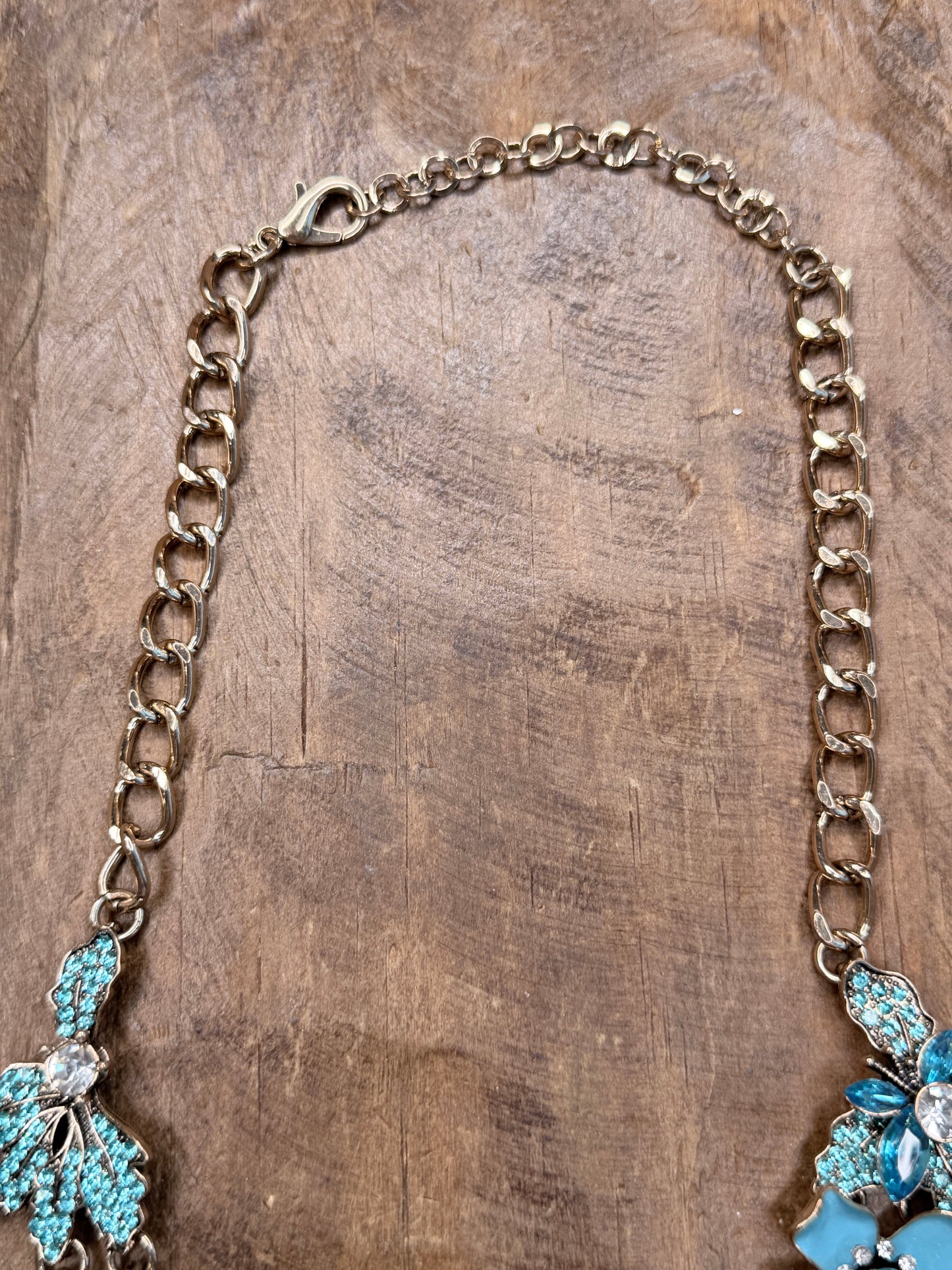 Charlotte Blue Floral Necklace