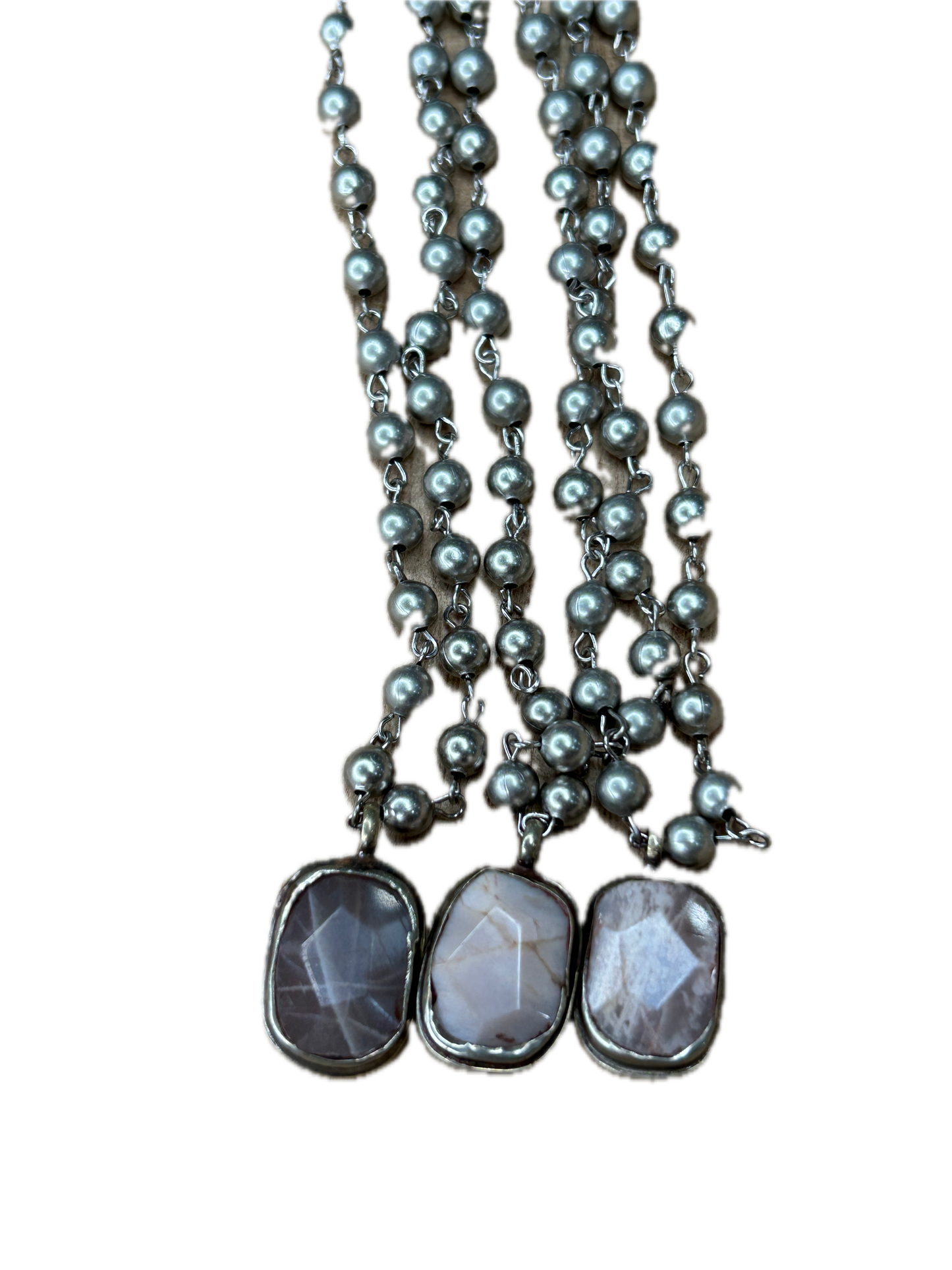 Dainty Soldered Rose Quartz Necklace