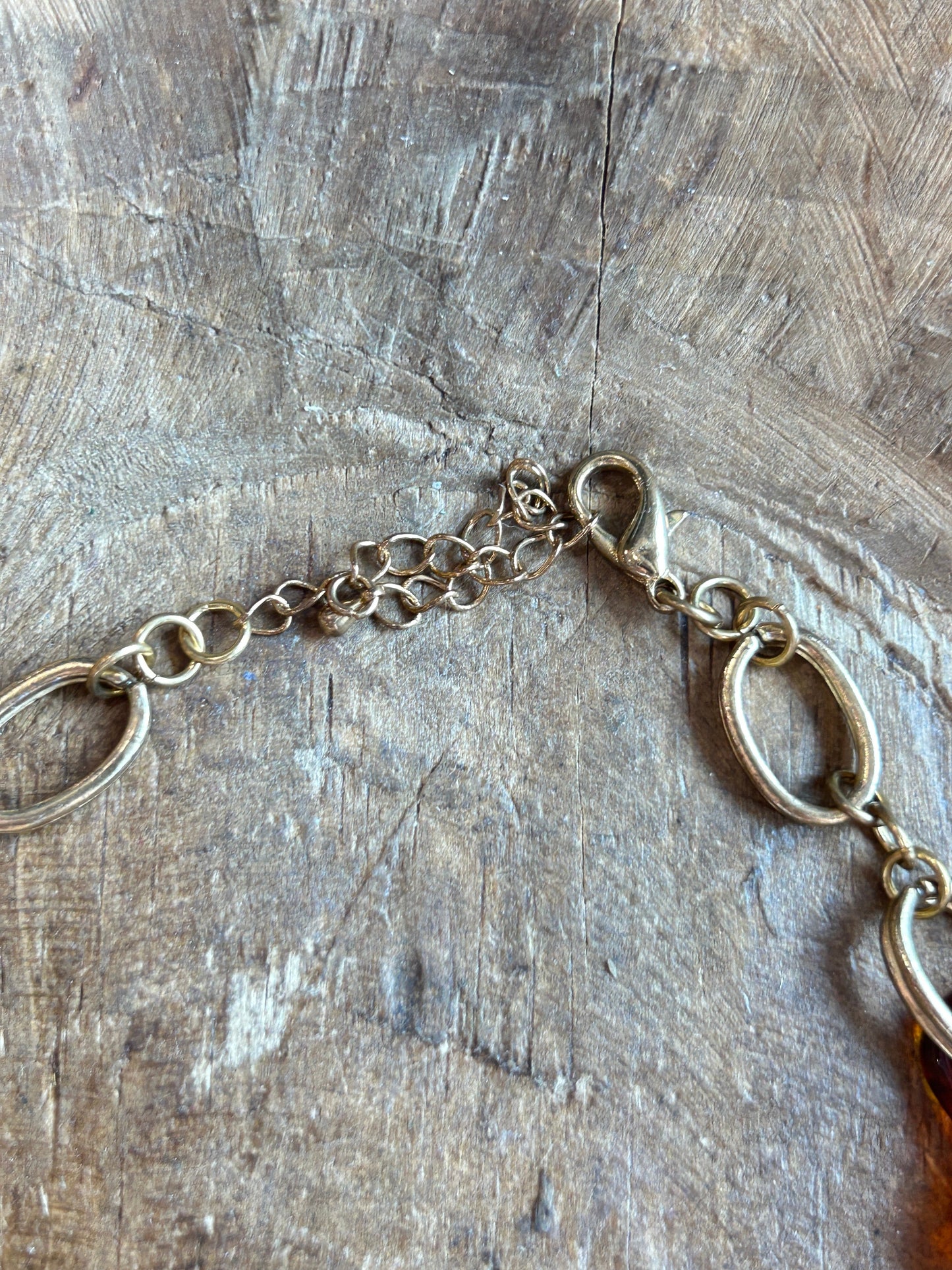 Long Leopard Print Resin Necklace