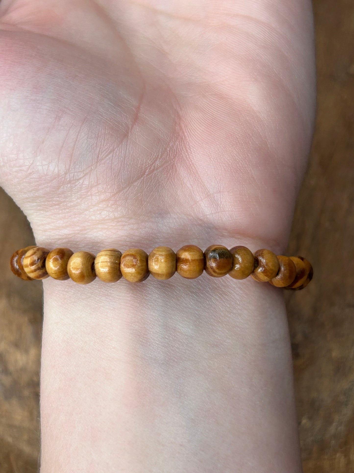 Angels Around Me Bracelet 3 (Tiny Brown Beads)