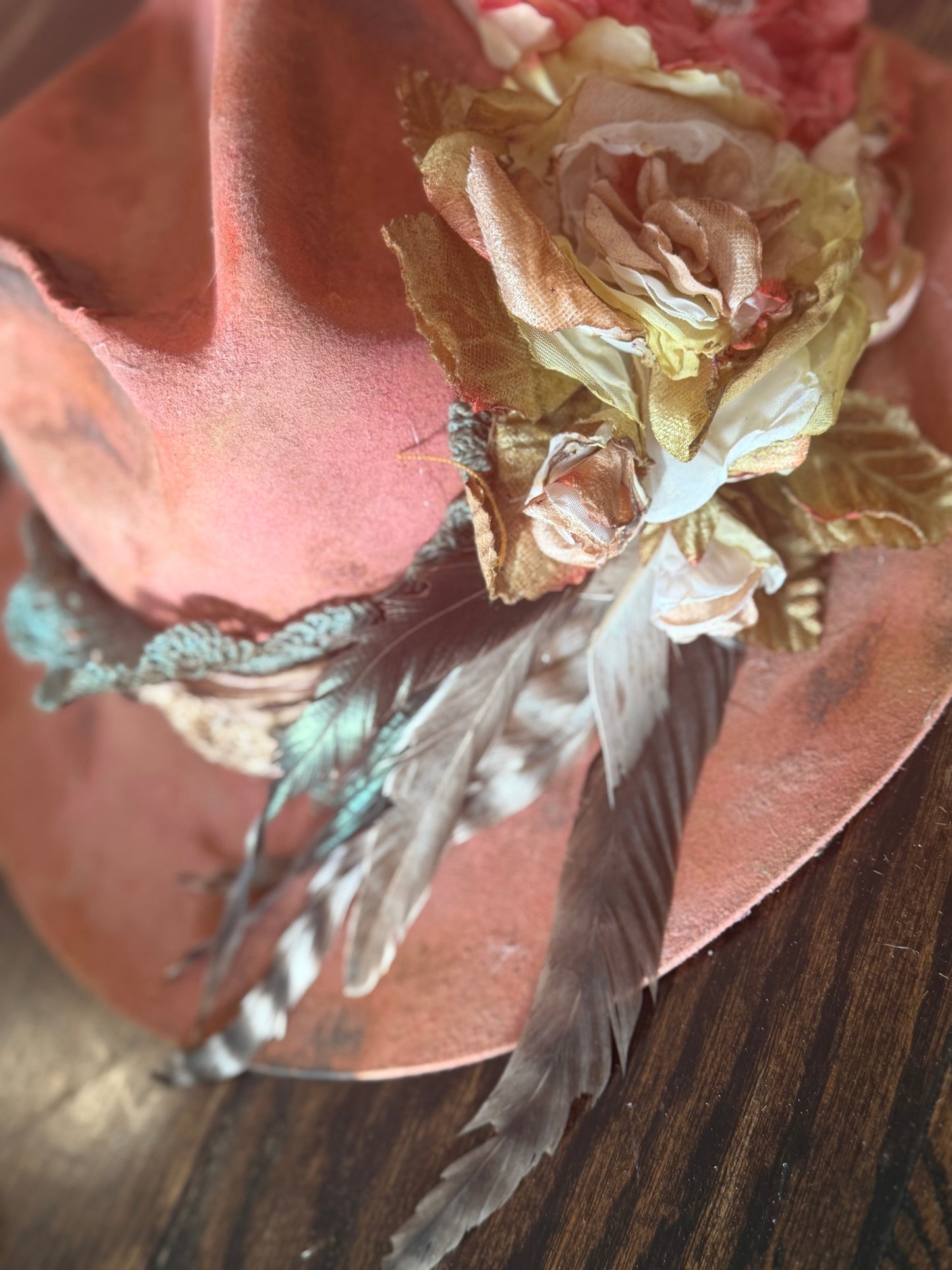 A Rare Bird- Fancy Flowers Hat (Pink)