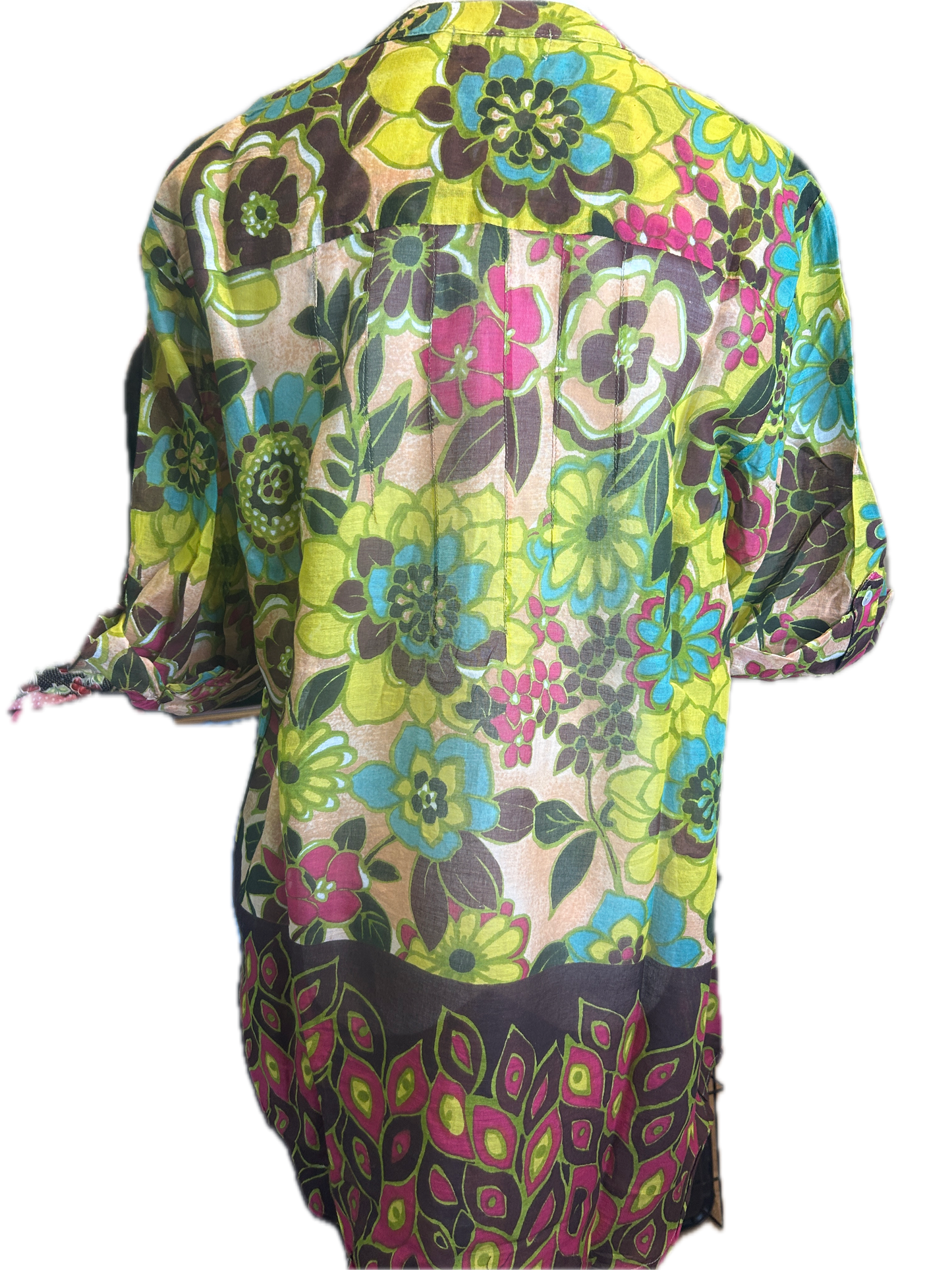 Dolma- Sheer Floral Print Top *Final Sale*