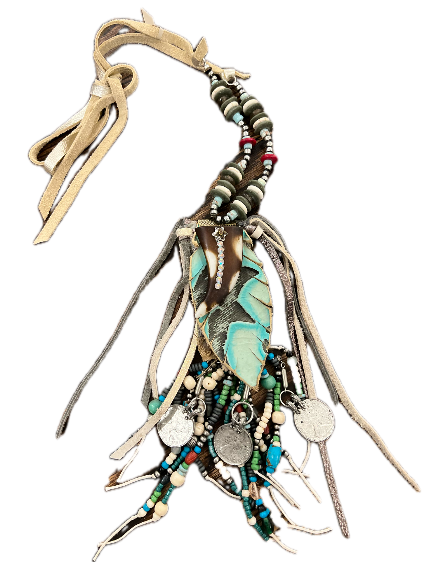 SALE A Rare Bird- Taming the Wild Beaded Necklace