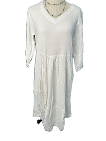 Paper Lace- Long Sleeve Dress (White) *Final Sale*