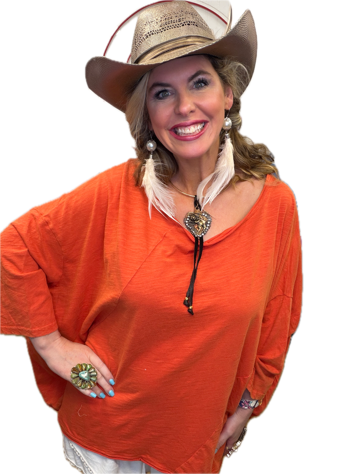 Jaded Gypsy- Be Free Top (Vintage Citrus)