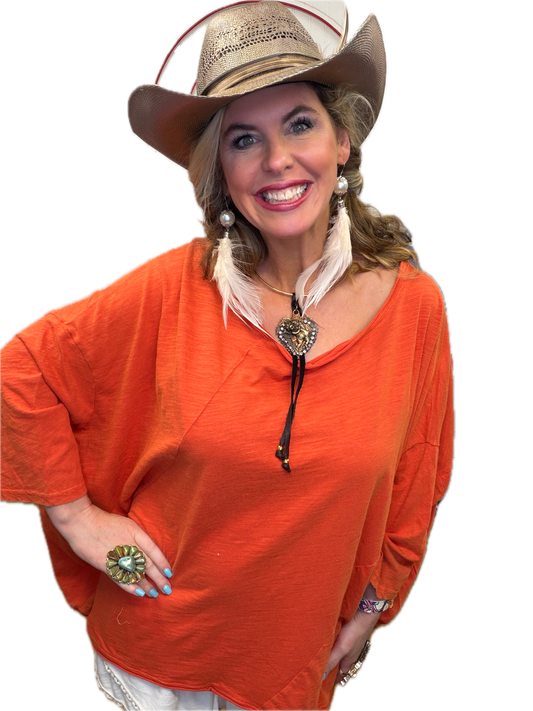 Jaded Gypsy- Be Free Top (Vintage Citrus)