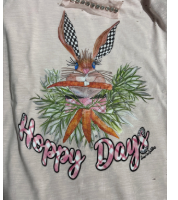 A Rare Bird- Hoppy Days Rag Tee ( (White)