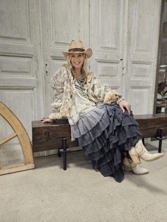 A Rare Bird- Ric Rac Ruffle Dress final sale *Final Sale*
