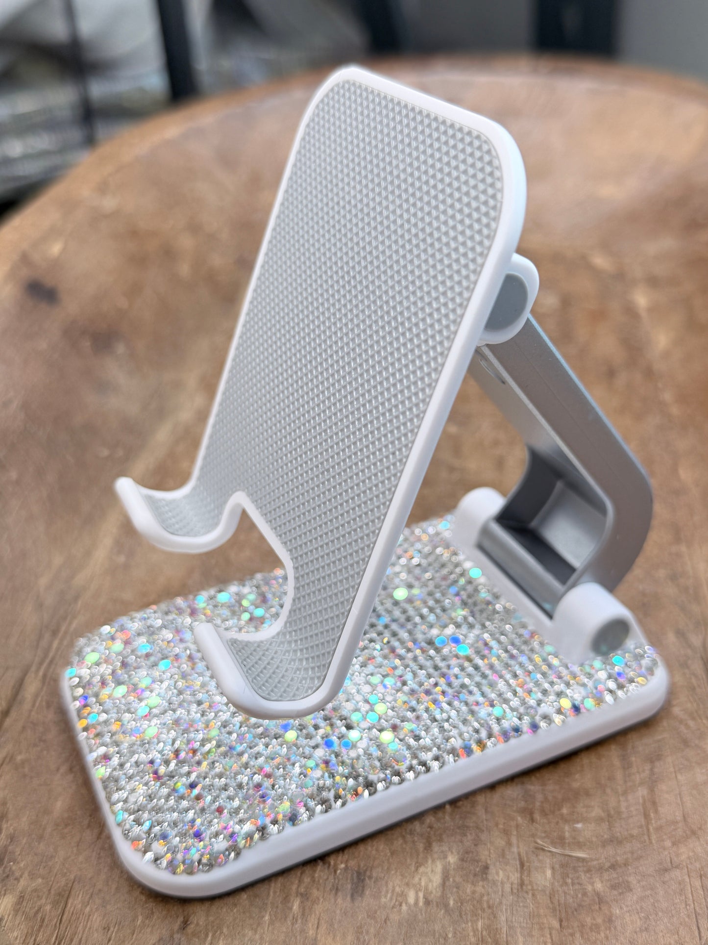 PREORDER Rhinestone Desktop Phone Stand (Silver) *Final Sale*