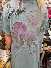 FINAL SALE A Rare Bird- Butterfly T-Shirt Dress