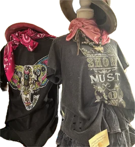 FINAL SALE!  A Rare Bird- Show Must Go On Rag Tee