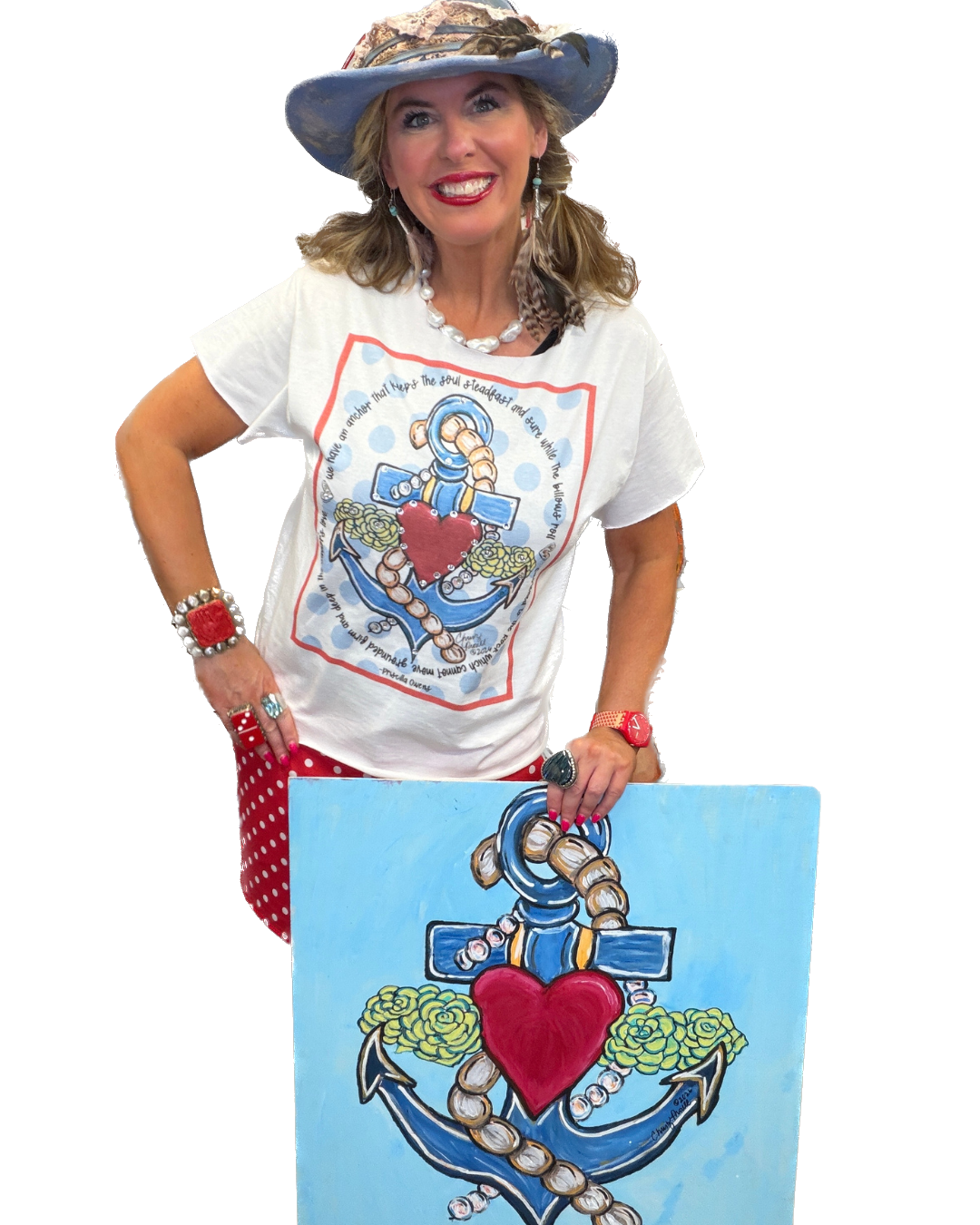 Anchor To My Soul T-Shirt (Christy Cut) (Bling) - ERR Original *Final Sale*