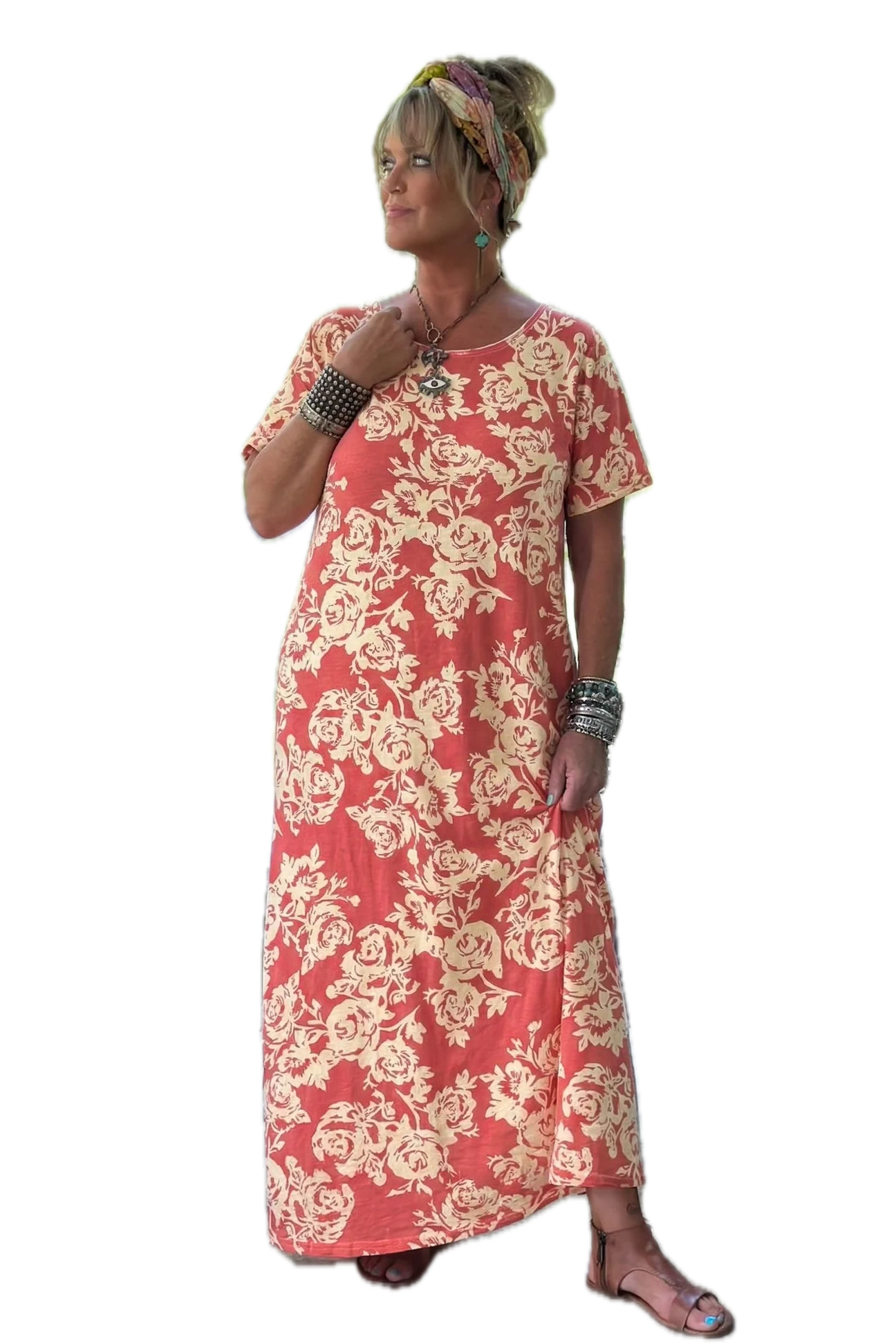 Jaded Gypsy- Weekend Wander Dress (Bed of Roses)