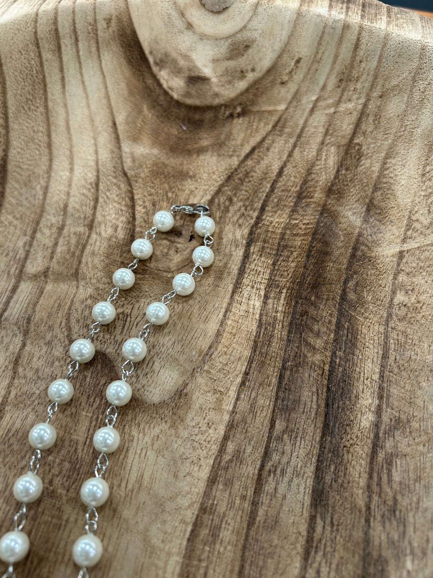 German Silver Red Maligano Jasper Necklace
