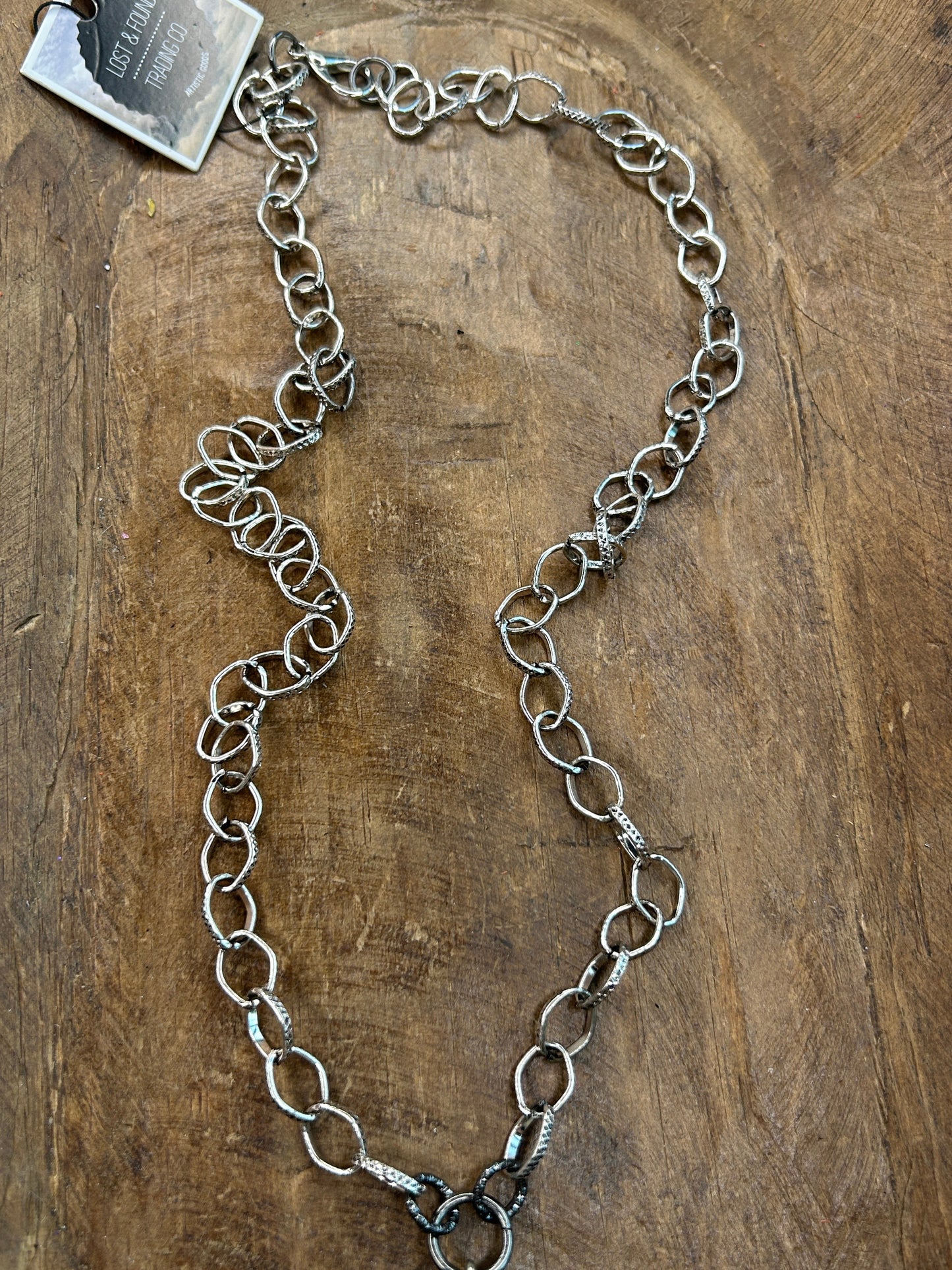 Lost & Found- Turquoise and Rhinestone Cross Necklace